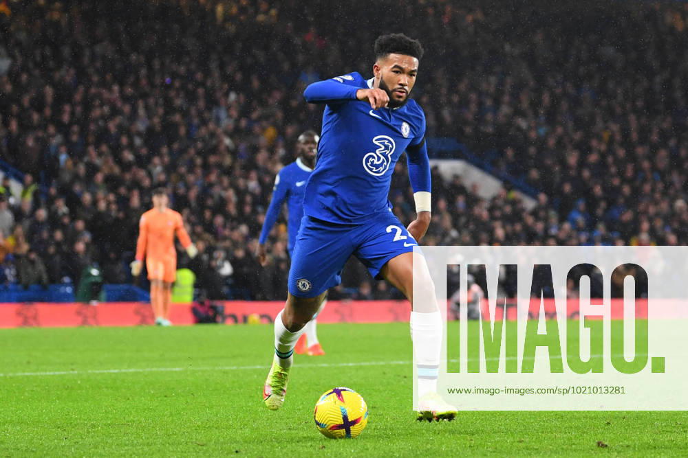 Chelsea v Bournemouth Premier League 27 12 2022. Chelsea defender Reece James (24) runs forward during the Premier League match between Chelsea and Bournemouth at Stamford Bridge, London, England on 27 December 2022. London Stamford Bridge Greater London England Editorial use only DataCo restrictions apply See www.football-dataco.com ,
