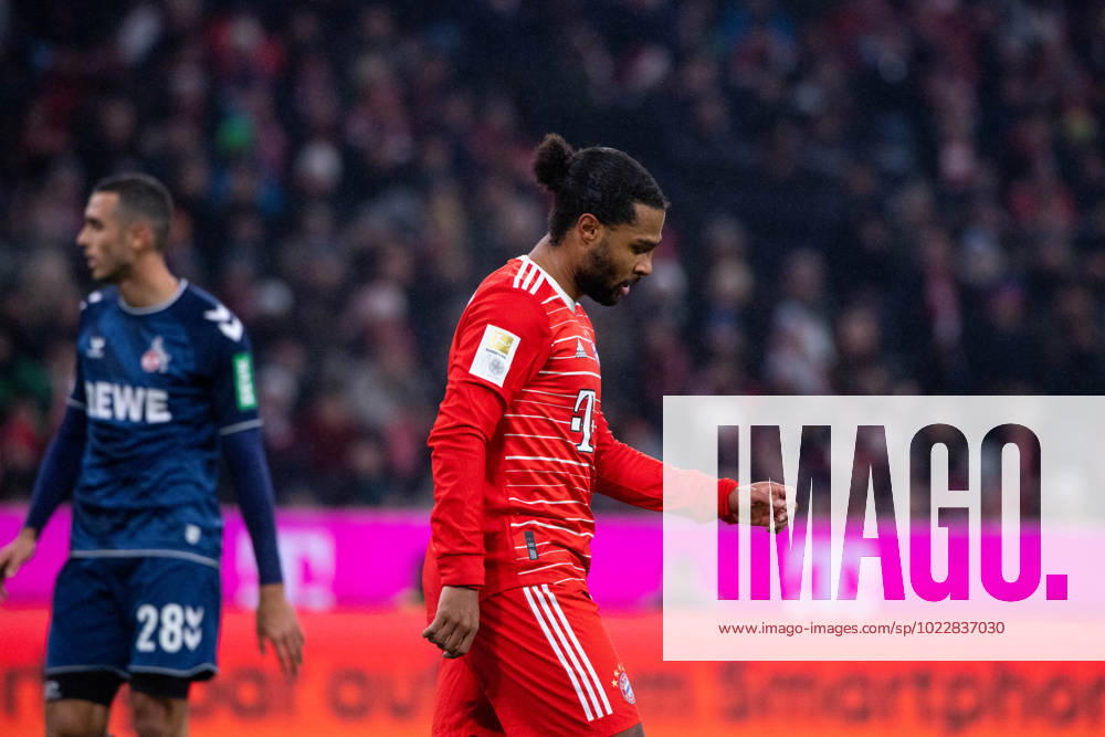 Serge Gnabry (FC Bayern Muenchen, 07) aergert sich, GER, FC Bayern Muenchen vs. 1. FC Koeln, 1. Fussball Bundesliga, 17. Spieltag, Spielzeit 2022 2023, 24.01.2023 DFB DFL regulations prohibit any use of photographs as image sequences and or quasi-video GER, FC Bayern Muenchen vs. 1. FC Koeln, 1. Fussball Bundesliga, 17. Spieltag, Spielzeit 2022 2023, 24.01.2023 Muenchen