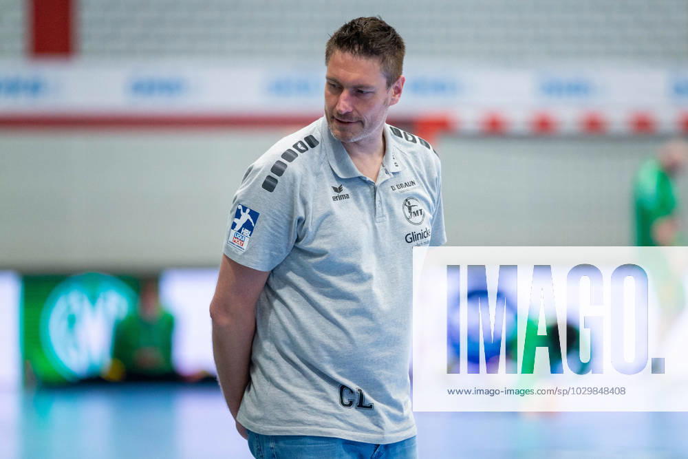 Carsten Lichtlein (MT Melsungen, Torwarttrainer) GER, GWD Minden vs. MT Melsungen, Handball, 1. Bundesliga, 30. Spieltag, Spielzeit 2022 2023, 14.05.2023 GER, GWD Minden vs. MT Melsungen, Handball, 1. Bundesliga, 30. Spieltag, Spielzeit 2022 2023, 14.05.2023 Luebbecke