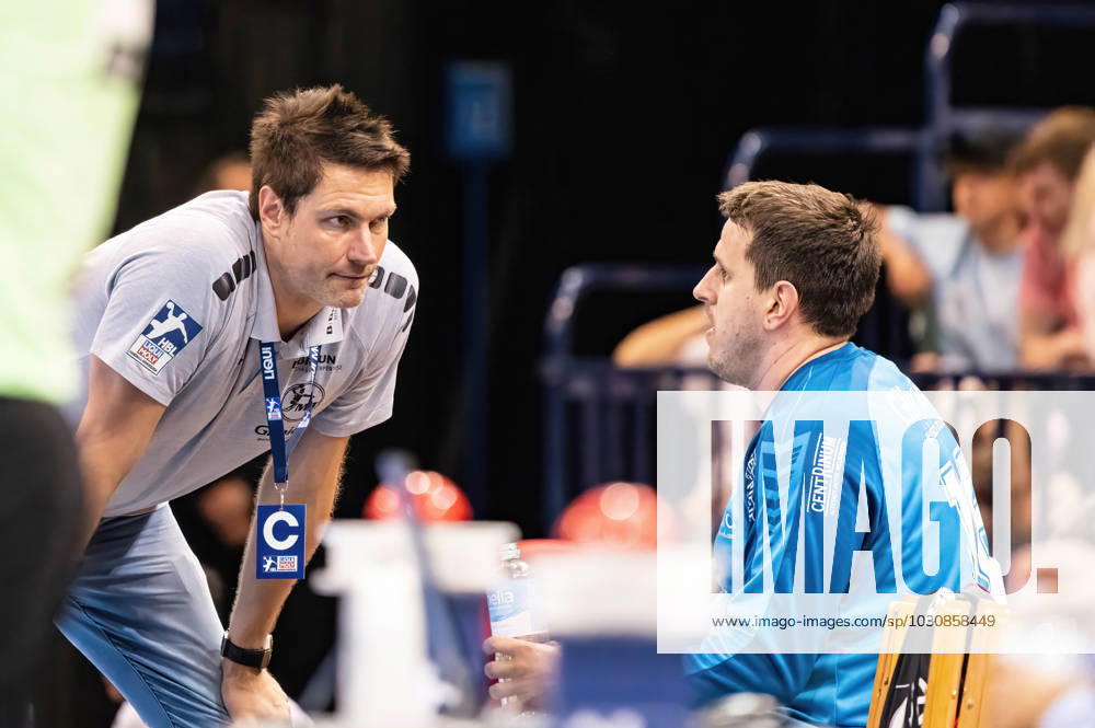 Carsten Lichtlein (MT Melsungen, Torwarttrainer), Nebojsa Simic (MT Melsungen, 16) Handball Verein Hamburg vs. MT Melsungen, Handball, Bundesliga, Spieltag 34, Saison 2022 2023, 11.06.2023 Handball Sport Verein Hamburg vs. MT Melsungen, Handball, Bundesliga, Spieltag 34, Saison 2022 2023, 11.06.2023 Hamburg