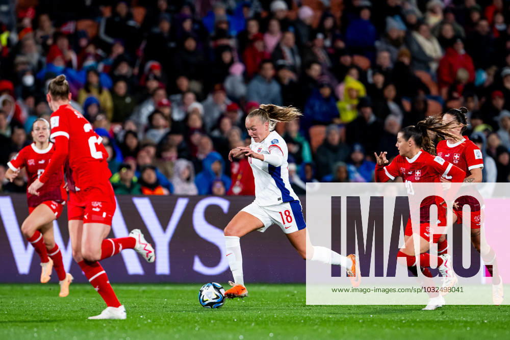 Frida Maanum of Norway during the FIFA Women s World Cup football match between Switzerland and Norway on July 25, 2023 in Hamilton. Photo: Vegard Grott BILDBYRAN kod VG VG0497 bbeng fotball fotboll football a kvinner dam fotbolls-vm fotball vm kvinner världsmästerskap verdensmesterskap vm fifa womens world cup day 6 switzerland schweiz sveits norge norway