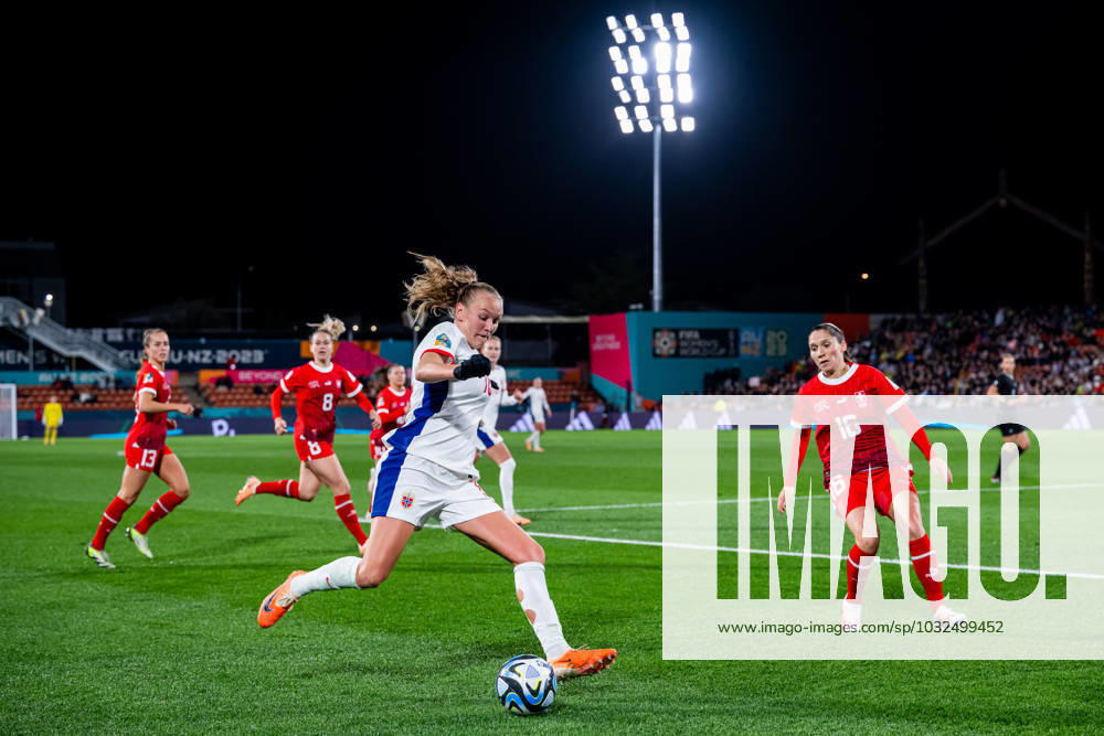 Frida Maanum of Norway during the FIFA Women s World Cup football match between Switzerland and Norway on July 25, 2023 in Hamilton. Photo: Vegard Grott BILDBYRAN kod VG VG0497 bbeng fotball fotboll football a kvinner dam fotbolls-vm fotball vm kvinner världsmästerskap verdensmesterskap vm fifa womens world cup day 6 switzerland schweiz sveits norge norway