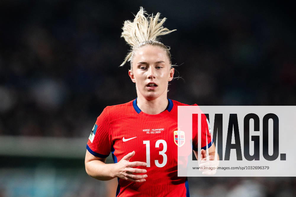Thea Bjelde of Norway during the FIFA Women s World Cup football match between Norway and Philippines on July 30, 2023 in Auckland. Photo: Vegard Grott BILDBYRAN kod VG VG0505 bbeng fotball fotboll football a kvinner dam fotbolls-vm fotball vm kvinner världsmästerskap verdensmesterskap vm fifa womens world cup day 11 norge norway philippines filippinene filippinerna