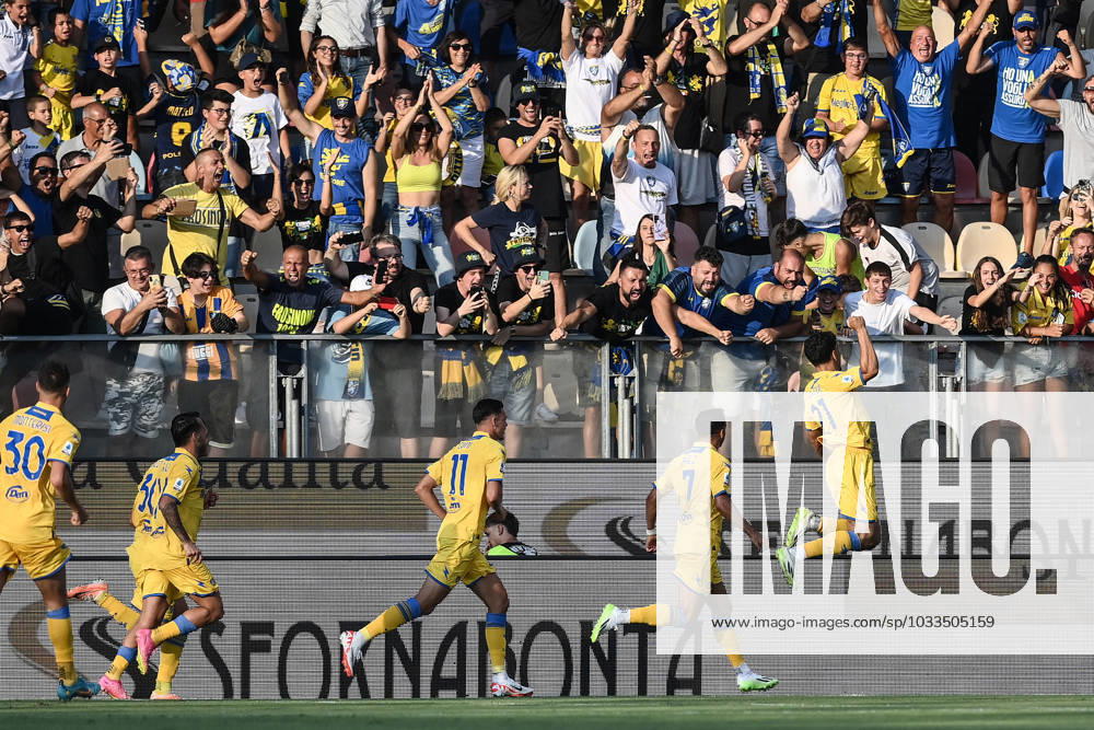 Mg Genova 19 08 2023 - campionato di calcio serie A Genoa-Fiorentina foto Matteo Gribaudi Image nella foto: esultanza gol Abdoulrahmane Harroui