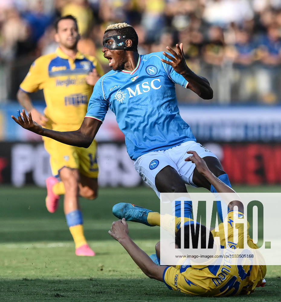 Mg Genova 19 08 2023 - campionato di calcio serie A Genoa-Fiorentina foto Matteo Gribaudi Image nella foto: Victor Osimhen-Ilario Monterisi