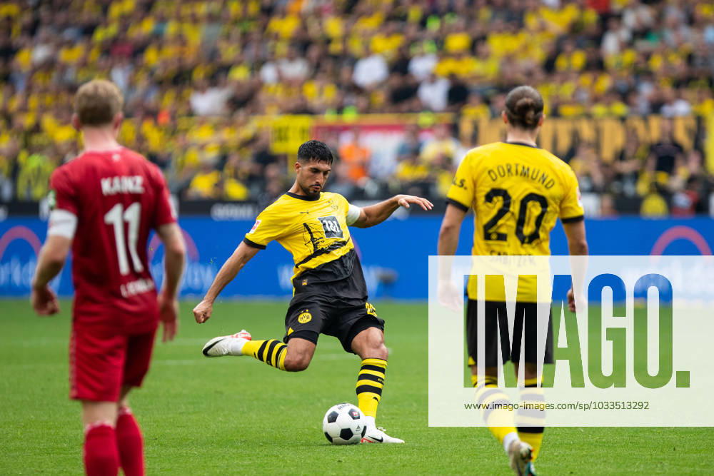 1.Bundesliga, 1.Spieltag: Borussia Dortmund - 1.FC Koeln, Dortmund, Signal Iduna Park, 19.08.2023 Emre Can (Borussia Dortmund, 23) 1.Bundesliga, 1.Spieltag: Borussia Dortmund - 1.FC Koeln, Dortmund, Signal Iduna Park, 19.08.2023 DFL Regulations prohibit any of use of photographs as image sequences and quasi video