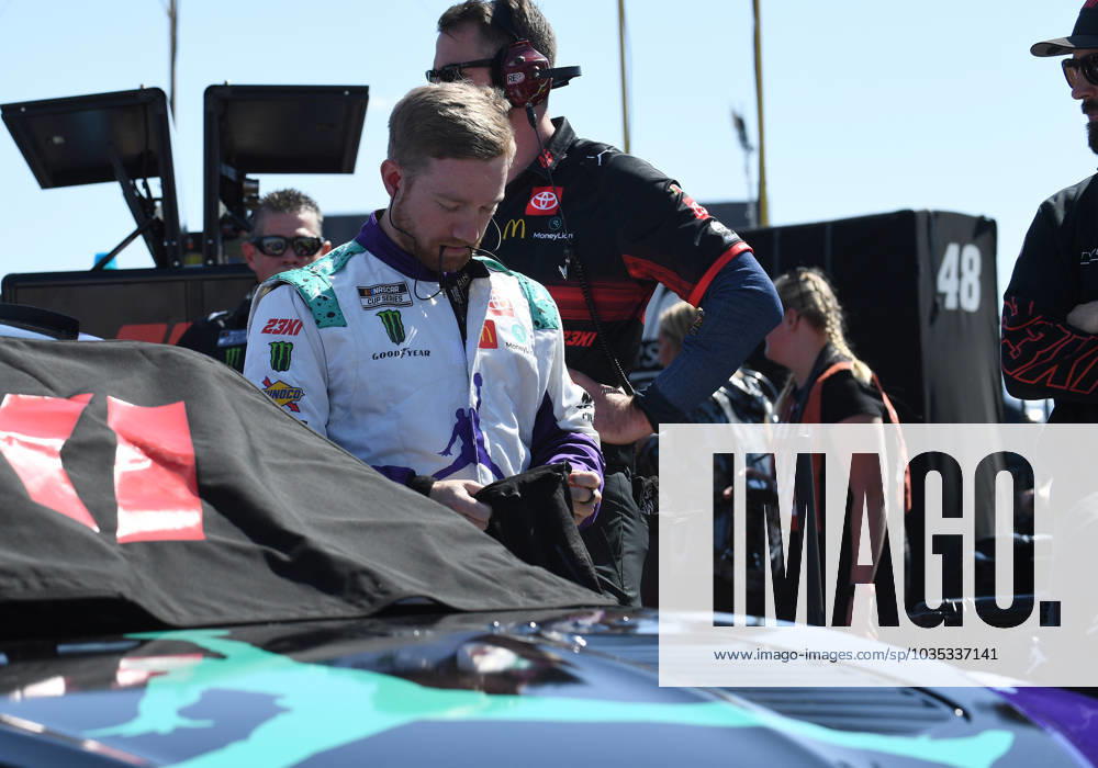 CHARLOTTE, NC - OCTOBER 07: Tyler Reddick ( 45 23XI Racing Jordan Brand Toyota) looks on during practice for the NASCAR, Motorsport, USA Cup Series Playoff Bank of America ROVAL 400 on October 07, 2023, at Charlotte Motor Speedway in Concord, NC. (Photo by Jeffrey Vest Icon Sportswire) AUTO: OCT 07 NASCAR Cup Series Playoff Bank of America ROVAL 400 Icon231007698