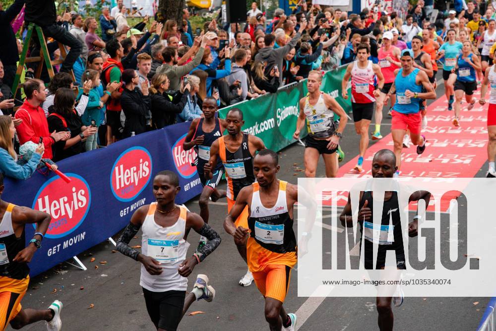 RUNNING - Graz Marathon 2023 GRAZ,AUSTRIA,08.OCT.23 - RUNNING - Graz Marathon. Image shows Cornelius Kipchumba (KEN), Peter Wahome Murithi (KEN), Ezekiel Kiprop Koech (KEN) and Philemon Maritim (KEN). GEPAxpictures xJohannesxFriedl