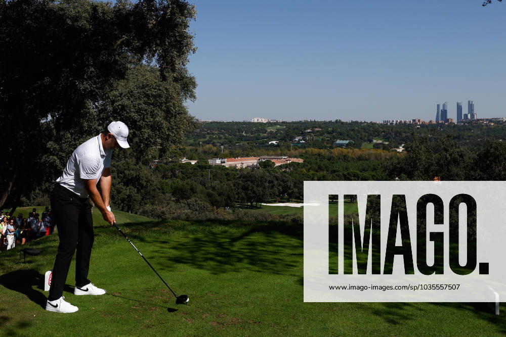 Justin Rose of England in action during Acciona Open de Espana, Round 1, Golf tournament celebrated at Club de Campo on October 12, 2023, in Madrid, Spain. MADRID SPAIN - ZUMAa181 20231012_zaa_a181_041
