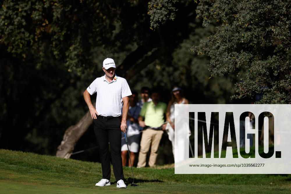Justin Rose of England looks on during Acciona Open de Espana, Round 1, Golf tournament celebrated at Club de Campo on October 12, 2023, in Madrid, Spain. MADRID SPAIN - ZUMAa181 20231012_zaa_a181_058
