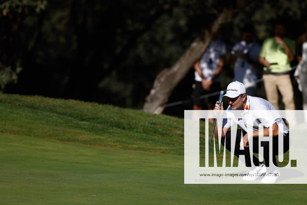 Justin Rose of England looks on during Acciona Open de Espana, Round 1, Golf tournament celebrated at Club de Campo on October 12, 2023, in Madrid, Spain. MADRID SPAIN - ZUMAa181 20231012_zaa_a181_059