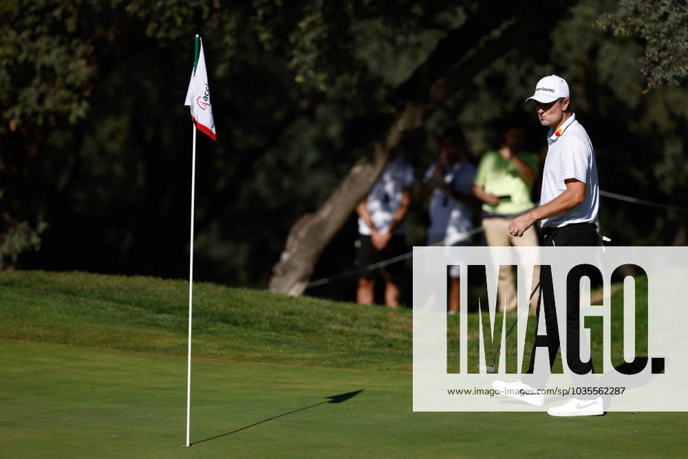 Justin Rose of England looks on during Acciona Open de Espana, Round 1, Golf tournament celebrated at Club de Campo on October 12, 2023, in Madrid, Spain. MADRID SPAIN - ZUMAa181 20231012_zaa_a181_060