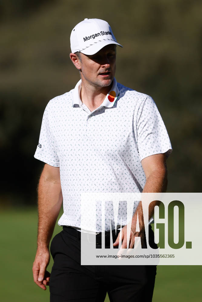Justin Rose of England looks on during Acciona Open de Espana, Round 1, Golf tournament celebrated at Club de Campo on October 12, 2023, in Madrid, Spain. MADRID SPAIN - ZUMAa181 20231012_zaa_a181_071