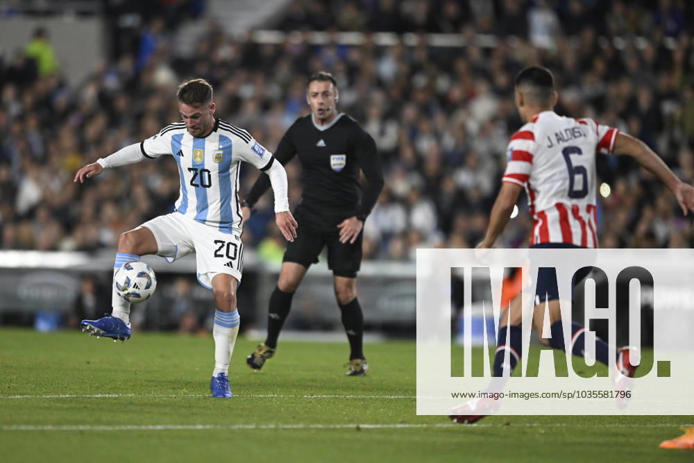 Alexis Mac Allister of Argentina, Liverpool FC during the FIFA World Cup, WM, Weltmeisterschaft, Fussball 2026 Qualifier match between Argentina and Paraguay at Estadio Mas Monumental Antonio Vespucio Liberti on October 12, 2023 in Buenos Aires, Arg Argentina v Paraguay : FIFA World Cup 2026 Qualifier match