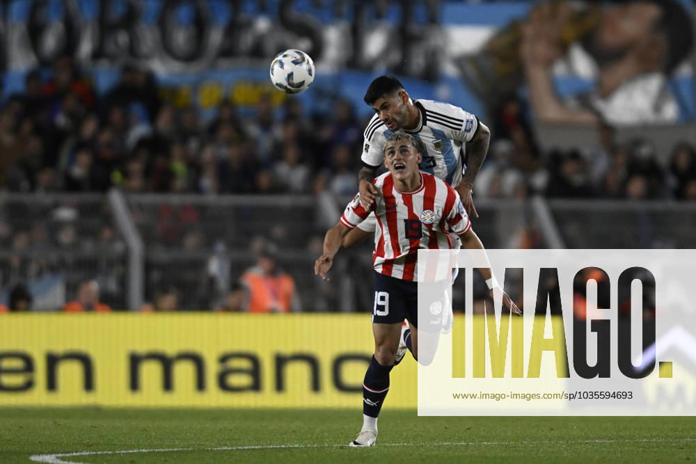 Cristian Romeroof Argentina during the FIFA World Cup, WM, Weltmeisterschaft, Fussball 2026 Qualifier match between Argentina and Paraguay at Estadio Mas Monumental Antonio Vespucio Liberti on October 12, 2023 in Buenos Aires, Arg Argentina v Paraguay : FIFA World Cup 2026 Qualifier match