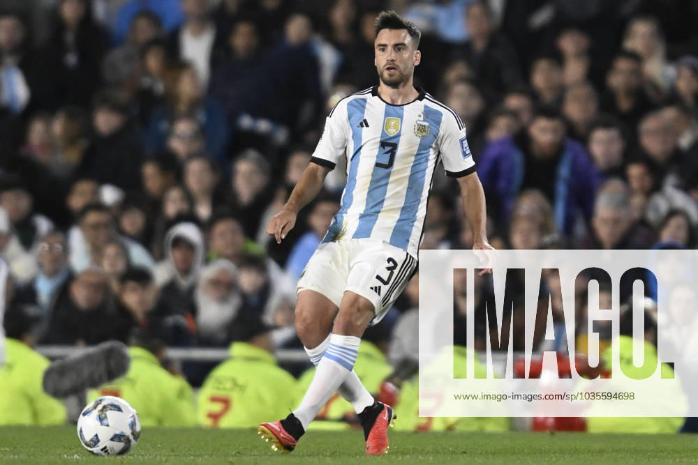 Nicolas Tagliaficoof Argentina during the FIFA World Cup, WM, Weltmeisterschaft, Fussball 2026 Qualifier match between Argentina and Paraguay at Estadio Mas Monumental Antonio Vespucio Liberti on October 12, 2023 in Buenos Aires, Arg Argentina v Paraguay : FIFA World Cup 2026 Qualifier match