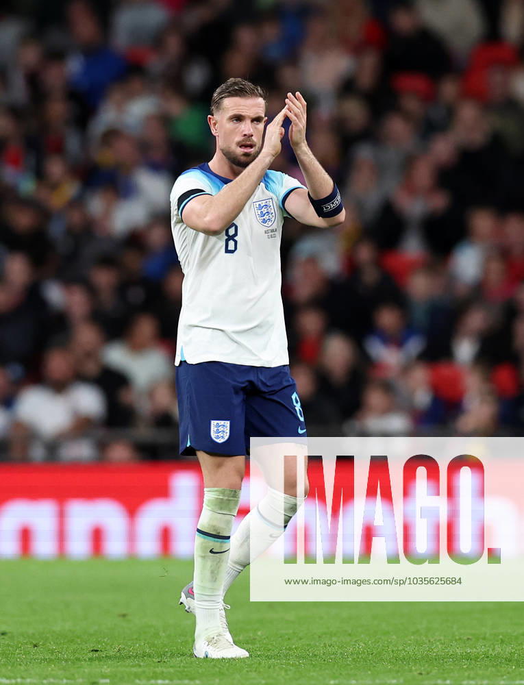London, England, 13th October 2023. Jordan Henderson of England during the International Friendly, Länderspiel, Nationalmannschaft match at Wembley Stadium, London. Picture credit should read: David Klein Sportimage . SPI-2645-0113
