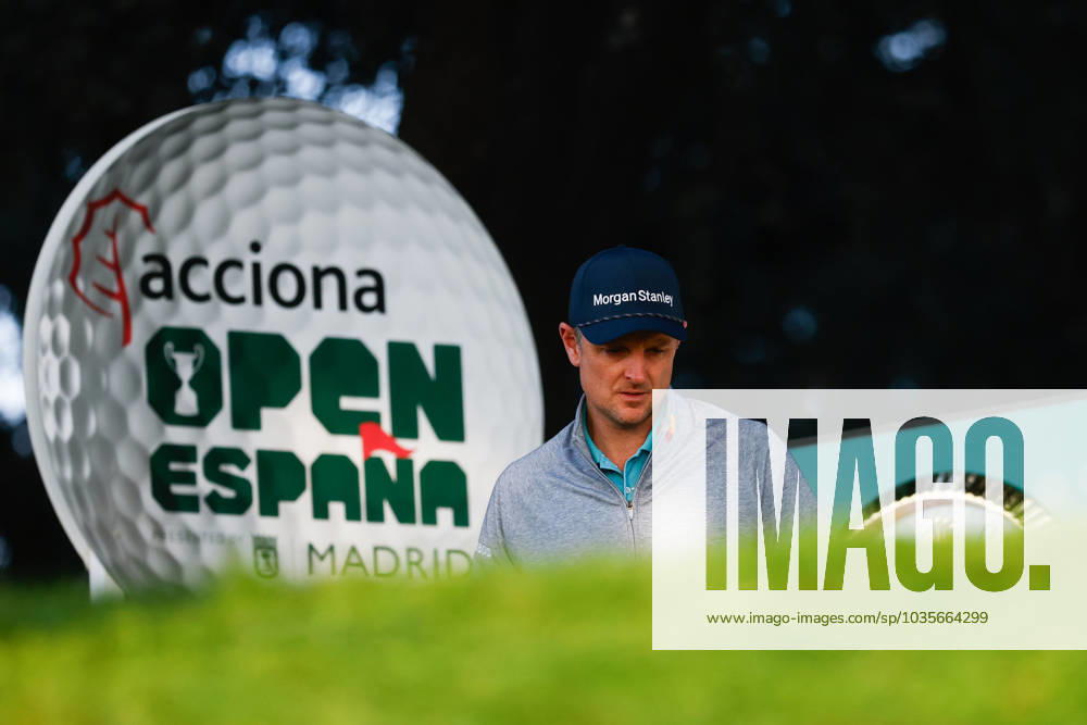 Justin Rose of England in action during Acciona Open de Espana, Round 4, Golf tournament celebrated at Club de Campo on October 15, 2023, in Madrid, Spain. MADRID SPAIN - ZUMAa181 20231015_zaa_a181_086
