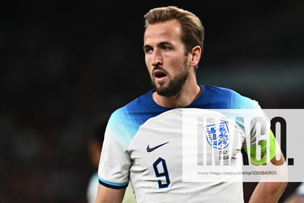 Harry Kane of England headshot during the UEFA EURO, EM, Europameisterschaft,Fussball 2024 European qualifier match between England and Italy at Wembley Stadium on October 17, 2023 in London, England. Photo Sebastian Frej England v Italy: Group C - UEFA EURO 2024 European Qualifiers