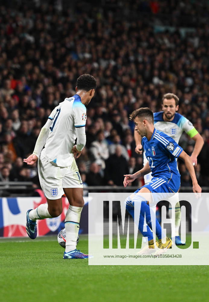 Jude Bellingham of England during the UEFA EURO, EM, Europameisterschaft,Fussball 2024 European qualifier match between England and Italy at Wembley Stadium on October 17, 2023 in London, England. Photo Sebastian Frej England v Italy: Group C - UEFA EURO 2024 European Qualifiers