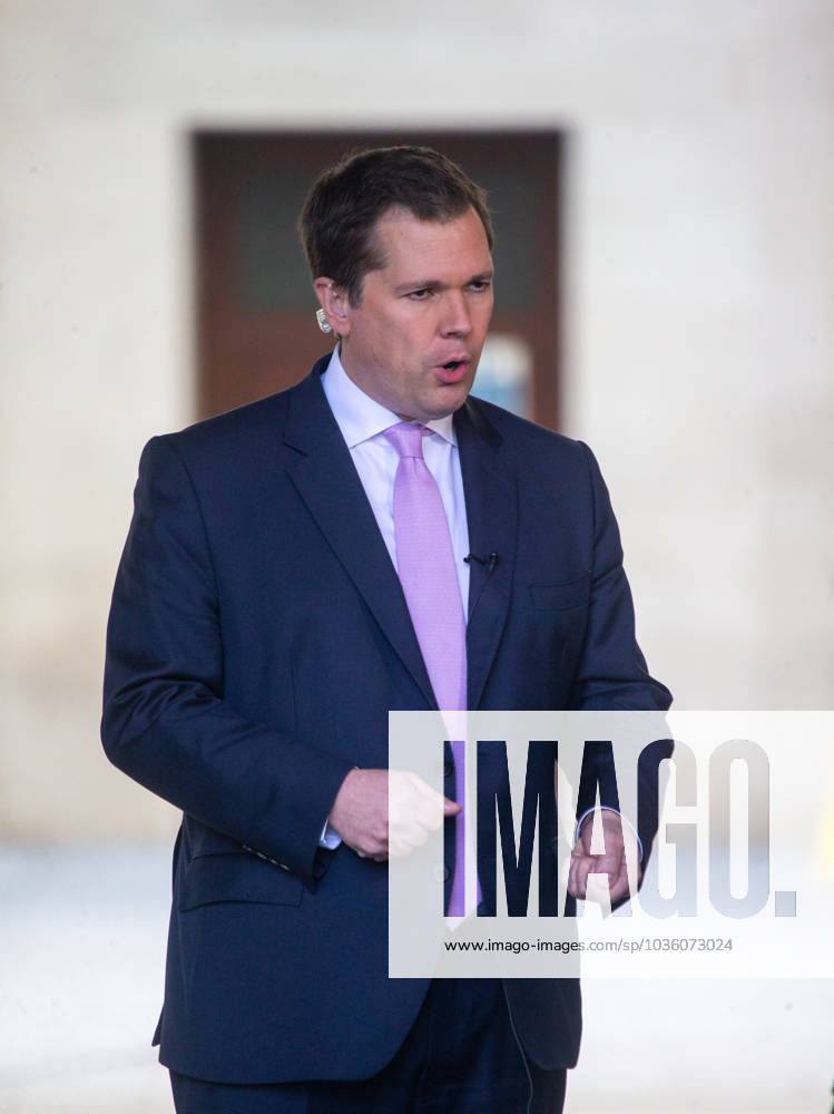 Minister for Immigration ROBERT JENRICK is seen outside BBC as he appears on Sunday With Laura Kuenssberg. London United Kingdom - ZUMAs262 20231022_zip_s262_018