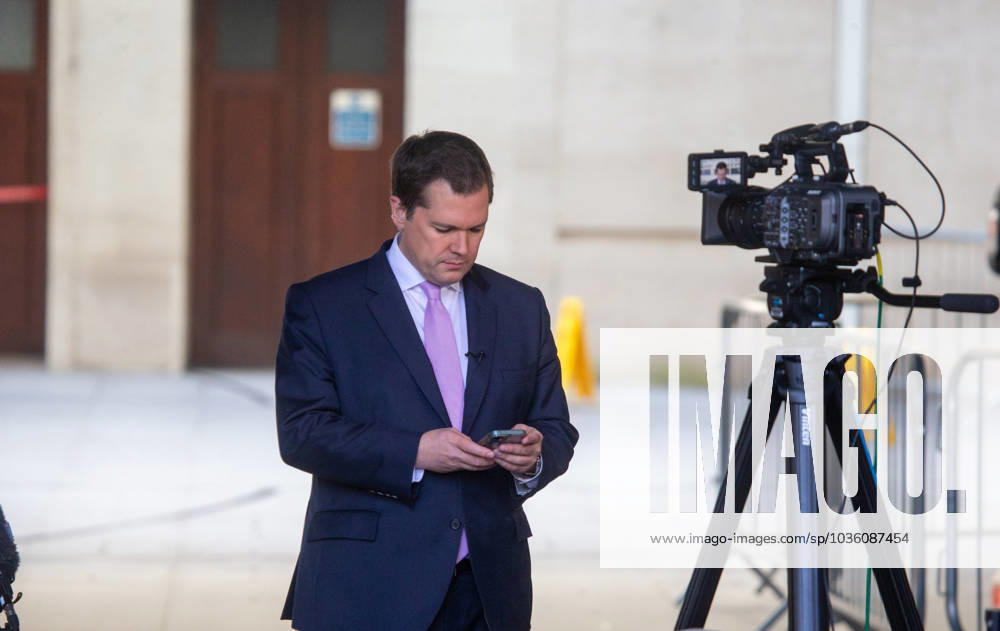 Minister for Immigration ROBERT JENRICK is seen outside BBC as he appears on Sunday With Laura Kuenssberg. London United Kingdom - ZUMAs262 20231022_zip_s262_051