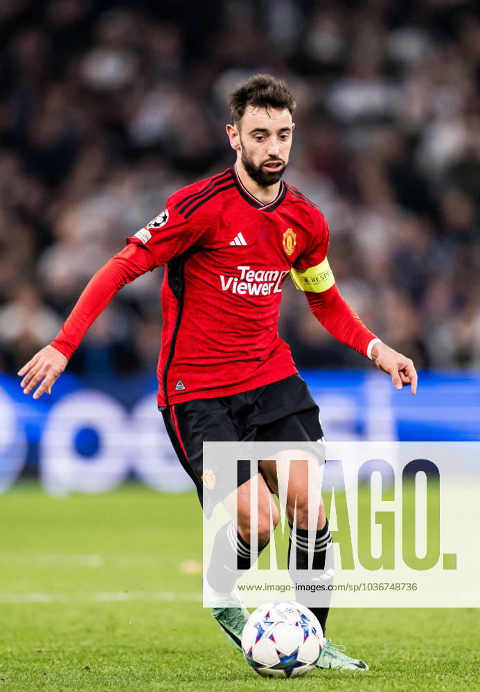 Bruno Fernandes of Manchester United, ManU during the UEFA Champions League football match between FC Copenhagen and Manchester United on November 8, 2023 in Copenhagen. Photo: Petter Arvidson BILDBYRAN kod PA PA0685 fotboll football soccer fotball champions league fc copenhagen manchester united bbeng