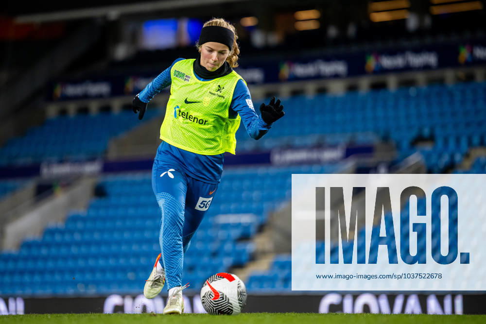 Justine Kielland of the Norwegian women s national football team during a training session on November 30, 2023 in Oslo. Photo: Vegard Grott BILDBYRAN kod VG VG0565 bbeng fotboll football soccer fotball norge norway women dam nations league träning practice training trening