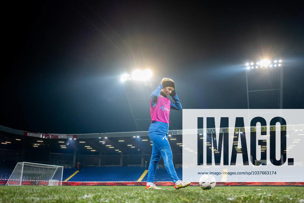 Justine Kielland of the Norwegian women s national football team during a training session on December 4, 2023 in Sankt Pölten. Photo: Vegard Grott BILDBYRAN kod VG VG0567 bbeng fotboll football soccer fotball norge norway women dam nations league träning practice training trening st pölten