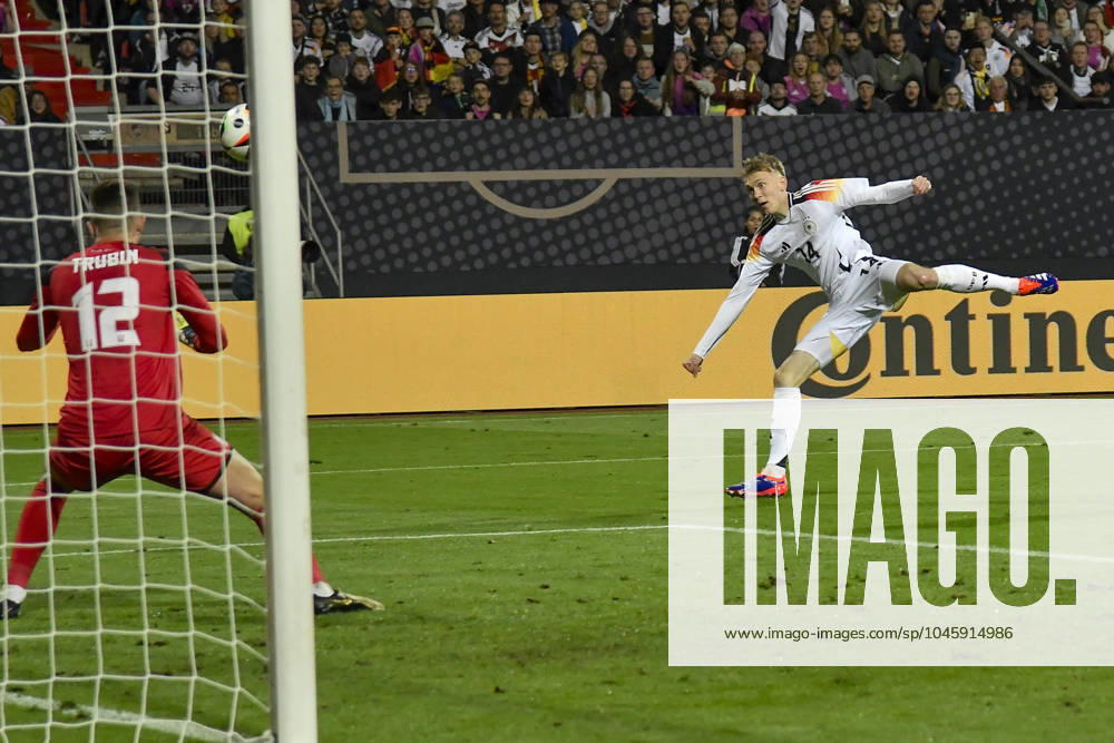 Strafraumszene Torchance von Maximilian Beier ( 14, Deutschland) 03.06.2024 Fussball Länderspiel Deutschland vs Ukraine, Max-Morlock-Stadion, Nuernberg, Bayern Germany