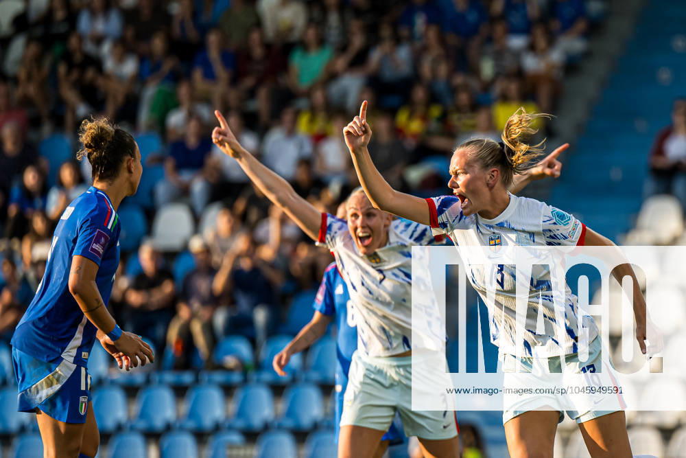 Frida Maanum of Norway celebrates after scoring the 1-1 goal during the UEFA Women s EURO Qualifier, EM, Europameisterschaft football match between Italy and Norway on June 4, 2024 in Ferrara. Photo: Marius Simensen BILDBYRAN COP 238 bbeng dam em-kval em-kvalifisering kvinner em-kvalik football fotball fotboll italy jubel landskamp norge norway soccer UEFA EURO, EM, Europameisterschaft,Fussball qualifier