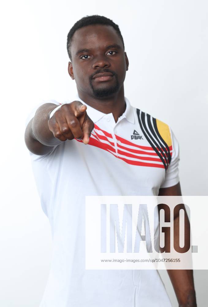 Belgian gymnast Noah Kuavita pictured during a photoshoot for the Belgian Olympic Committee BOIC - COIB ahead of the Paris 2024 Olympic Games, Olympische Spiele, Olympia, OS in Brussels, Monday 08 July 2024. VIRGINIExLEFOUR x96094037x