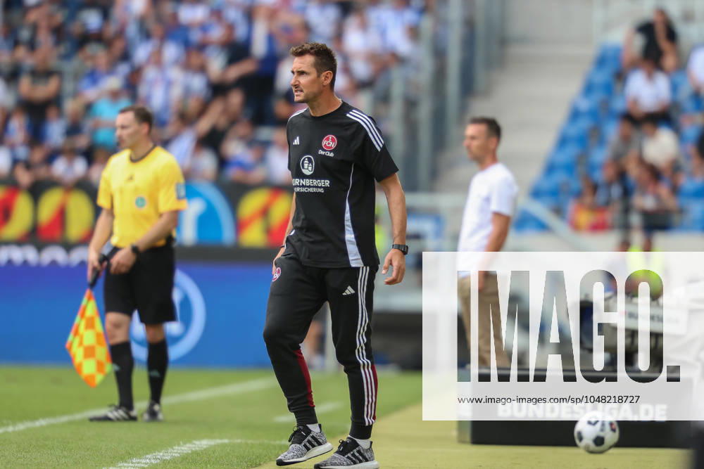 Miroslav Klose ( 1. FC Nuernberg, Chef-Trainer ) Karlsruher SC vs. 1. FC Nuernberg, Fussball, 2. Liga, 1. Spieltag, 2024 2025, 03.08.2024 , DFL REGULATIONS PROHIBIT ANY USE OF PHOTOGRAPHS AS IMAGE SEQUENCES AND OR QUASI-VIDEO. Karlsruher SC vs. 1. FC Nuernberg, Fussball, 2. Liga, 1. Spieltag, 2024 2025, 03.08.2024 Karlsruhe