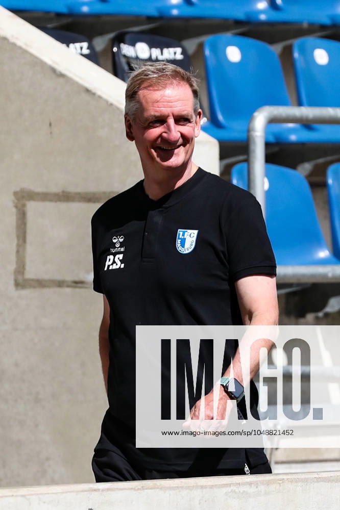 Trainer Petrik Sander (1. FC Magdeburg) - Fussball NOFV-Oberliga Süd Porträttermin 2023 2024 offizieller Fototermin 1. FC Magdeburg U23 in der MDCC Arena in Magdeburg - Deutschland, Fussball, Maenner, GER