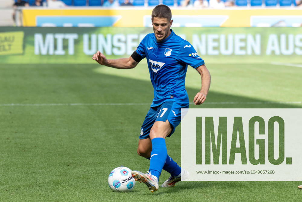 Andrej Kramaric (TSG 1899 Hoffenheim). Deutschland, Sinsheim, 24.08.2024, Fussball, Bundesliga: TSG 1899 Hoffenheim vs KSV Holstein Kiel, Saison 2024 2025, 1. Spieltag, PreZero Arena Foto: A2 Bildagentur Peter Hartenfelser DFL DFB REGULATIONS PROHIBIT ANY USE OF PHOTOGRAPHS AS IMAGE SEQUENCES AND OR QUASI-VIDEO.