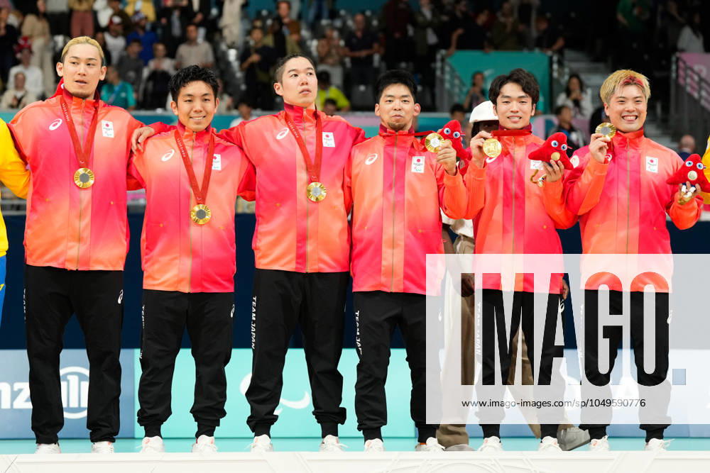 Japan team group, Mannschaftsbild, Totale SEPTEMBER 5, 2024 - Goalball : Mens Medal Ceremony at South Paris Arena during the Paris 2024 Paralympic Games in Paris, France. Noxthirdxpartyxsales (265524473)