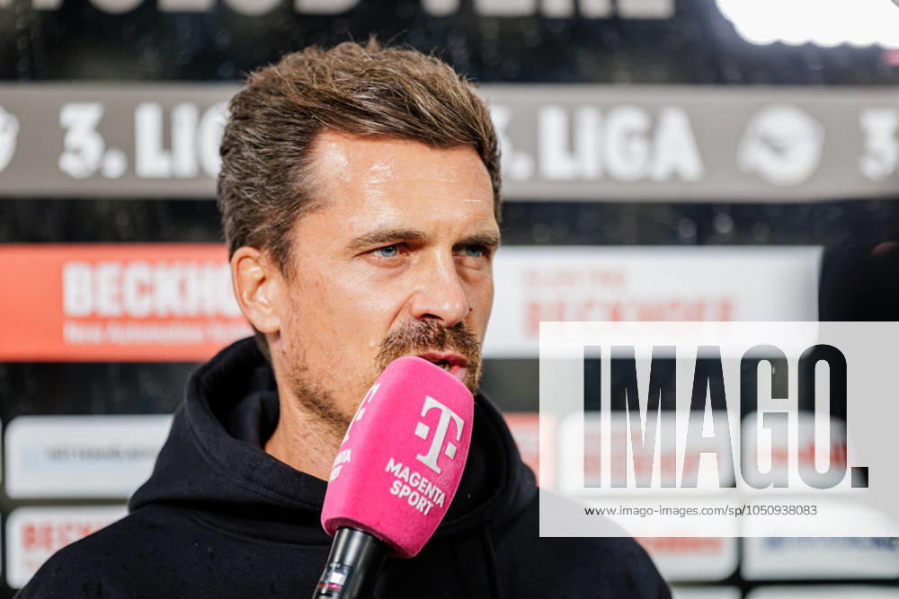 Thomas Stamm (SG Dynamo Dresden, Cheftrainer) im Interview mit Magenta TV GER, SC Verl vs. SG Dynamo Dresden, Fussball, 3. Liga, 7. Spieltag, Spielzeit 2024 2025, 25.09.2024 DFL Regulations prohibit any use of photographers as image sequences and or quasi-video. GER, SC Verl vs. SG Dynamo Dresden, Fussball, 3. Liga, 7. Spieltag, Spielzeit 2024 2025, 25.09.2024 Verl
