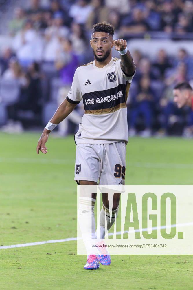 Denis Bouanga 99 of the Los Angeles Football Club during their regular season MLS, Fussball Herren, USA game against the St. Louis City SC on Wednesday October 2, 2024 at the BMO Stadium in Los Angeles, California. LAFC defeats St. Louis, 1-0. ARIANA RUIZ PI Los Angeles U.S - ZUMAp124 20241002_zaa_p124_111