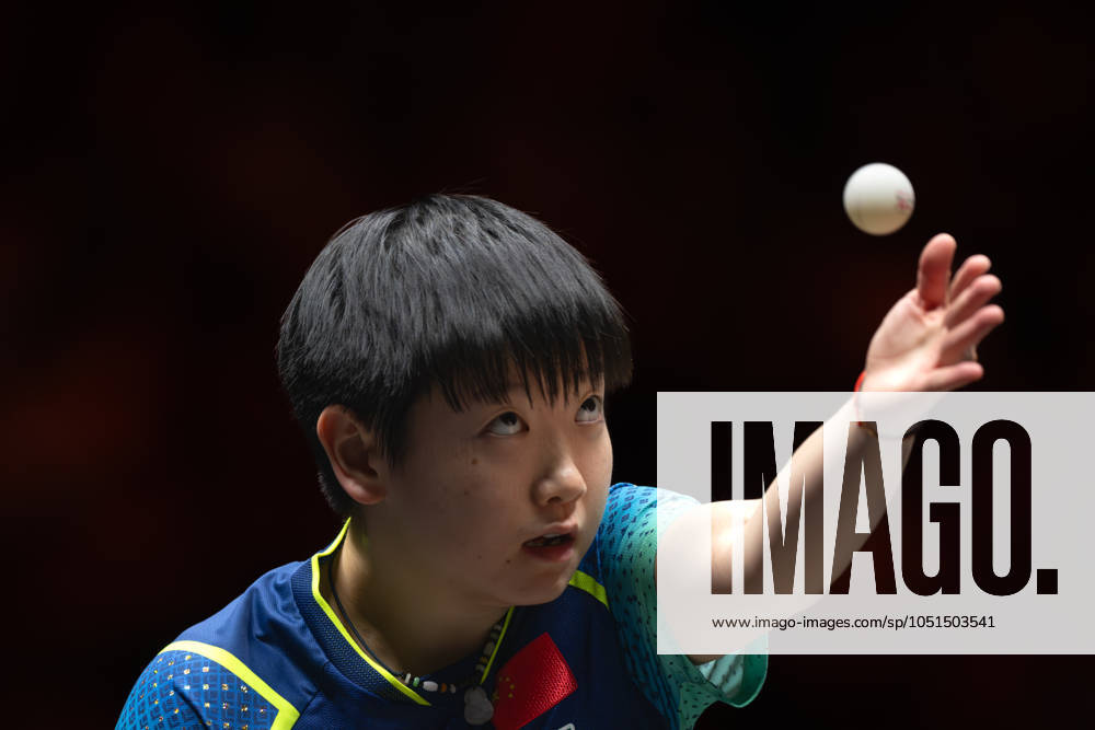 (241004) -- BEIJING, Oct. 4, 2024 -- Sun Yingsha serves during the women s singles quarterfinal match between Sun Yingsha of China and Ito Mima of Japan at 2024 World Table tennis, Tischtennis (WTT) China Smash in Beijing, China, Oct. 4, 2024. ) (SP)CHINA-BEIJING-TABLE TENNIS-WTT-CHINA SMASH-WOMEN S SINGLES (CN) XiaoxYijiu