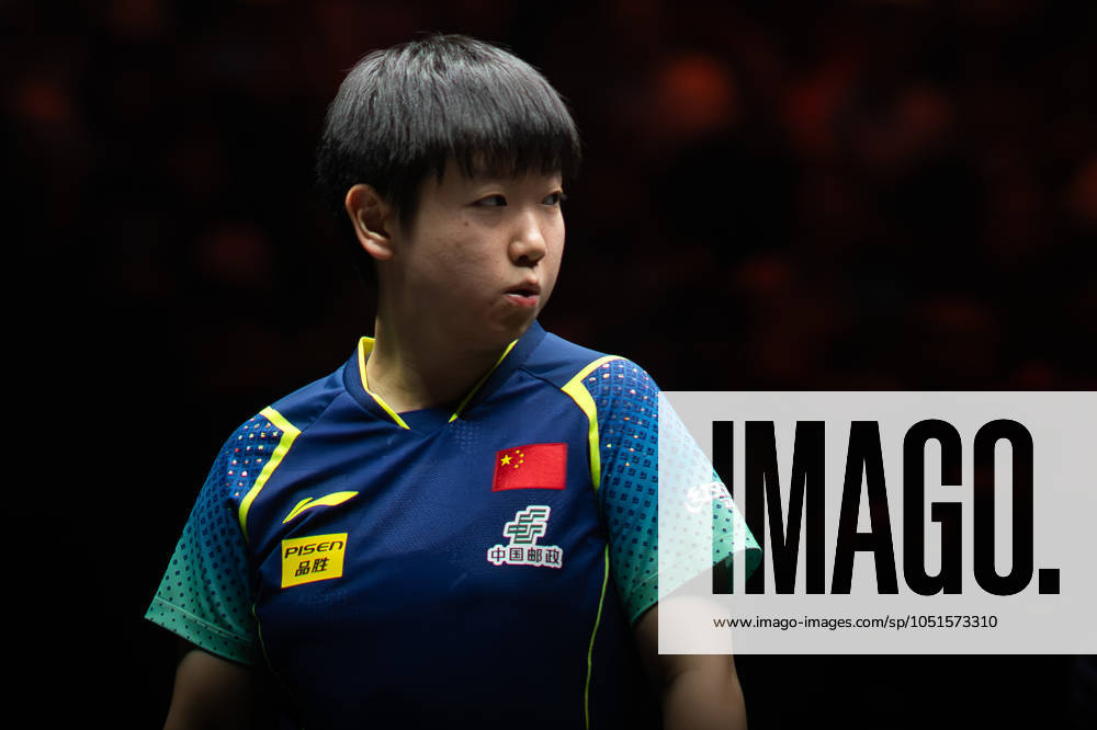 (241005) -- BEIJING, Oct. 5, 2024 -- Sun Yingsha reacts during the women s singles semifinal match between Sun Yingsha of China and Fan Siqi of China at 2024 World Table tennis, Tischtennis (WTT) China Smash in Beijing, China, Oct. 5, 2024. ) (SP)CHINA-BEIJING-TABLE TENNIS-WTT-CHINA SMASH-WOMEN S SINGLES (CN) XiaoxYijiu