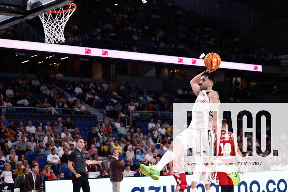 Facundo Campazzo of Real Madrid in action during the Spanish League, Liga ACB Endesa, basketball match played between Real Madrid and Casademont Zaragoza at WiZink Center on October 6, 2024 in Madrid, Spain. Madrid SPAIN - ZUMAa181 20241006_zaa_a181_074