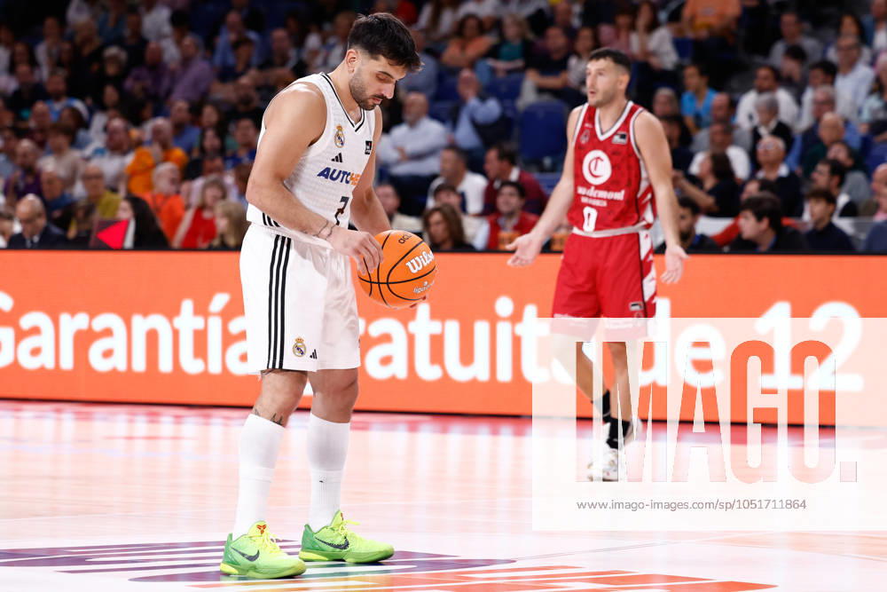 Facundo Campazzo of Real Madrid in action during the Spanish League, Liga ACB Endesa, basketball match played between Real Madrid and Casademont Zaragoza at WiZink Center on October 6, 2024 in Madrid, Spain. Madrid SPAIN - ZUMAa181 20241006_zaa_a181_114