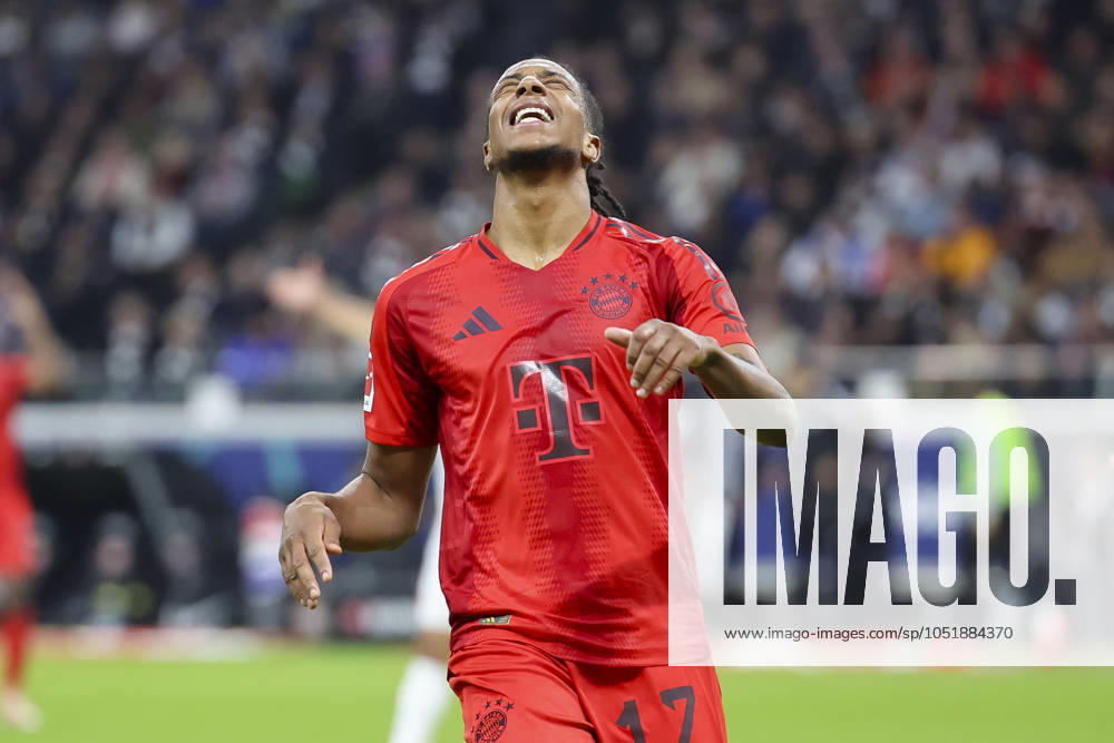 Michael Olise (FC Bayern Muenchen) schaut enttaeuscht, Bundesliga, Eintracht Frankfurt v FC Bayern München, Deutsche Bank Park am 06. October 2024 in Frankfurt am Main, Deutschland. (Foto von Marco Steinbrenner DeFodi Images) Michael Olise (FC Bayern Muenchen) looks dejected, Bundesliga, Eintracht Frankfurt v FC Bayern München, Deutsche Bank Park, October 6, 2024 in Frankfurt am Main, Germany. (Photo by Marco Steinbrenner DeFodi Images) DFL regulations prohibit any use of photographs as image sequences and or quasi-video. Defodi-700_frank_muenchen_202401006_206