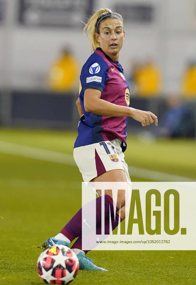 Manchester, England, 9th October 2024. Alexia Putellas of Barcelona during the UEFA Womens Champions League match at the Academy Stadium, Manchester. Picture credit should read: Andrew Yates Sportimage . SPI-3368-0036