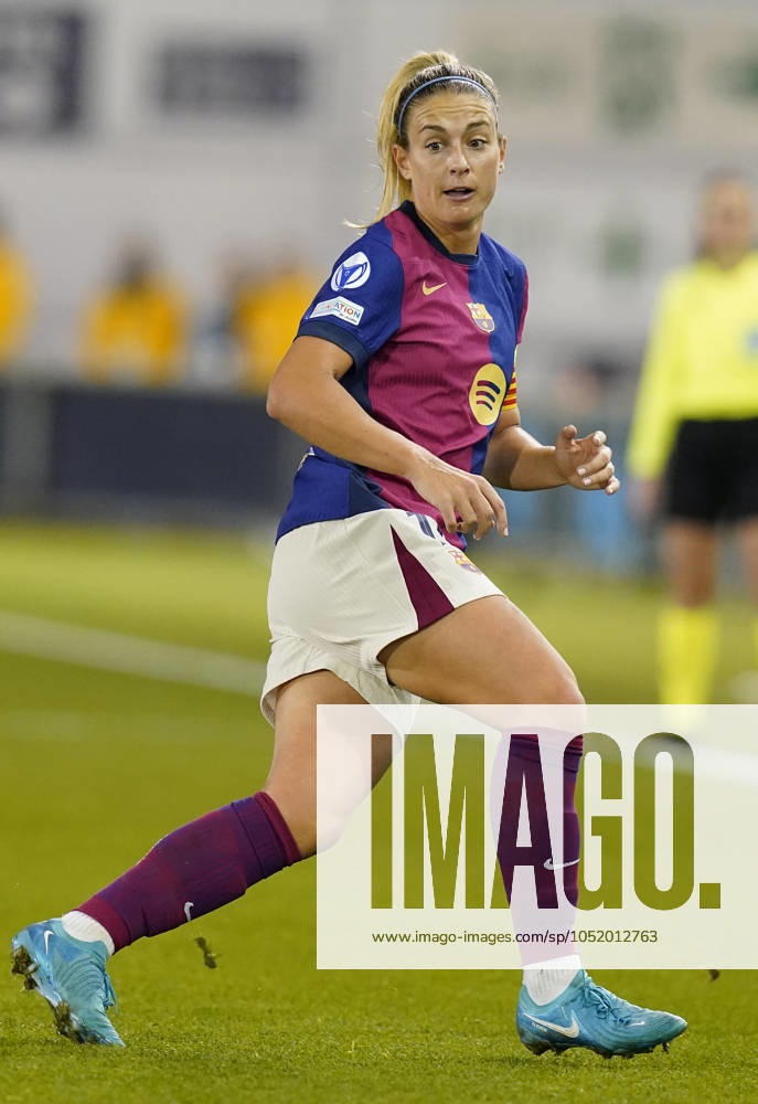 Manchester, England, 9th October 2024. Alexia Putellas of Barcelona during the UEFA Womens Champions League match at the Academy Stadium, Manchester. Picture credit should read: Andrew Yates Sportimage . SPI-3368-0037