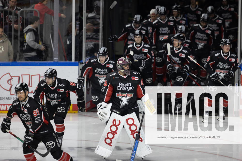 PENNY DEL 1; Kölner Haie - Schwenninger Wild Wings; Köln, 11.10.2024 Julius Hudacek (Kölner Haie, 35); PENNY DEL 1; Kölner Haie - Schwenninger Wild Wings am 11.10.2024 in der Lanxess Arena in Köln (Deutschland).