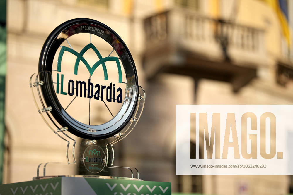 The trophy during the 118th edition of the Il Lombardia a 255 km one day race from Bergano to Como on October 12, 2024, Italy.