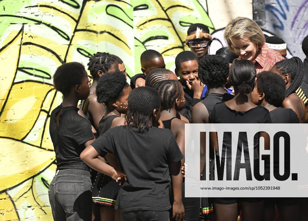 State Visit of King Philippe and Queen Mathilde to South Africa (Day 5) CAPE TOWN, SOUTH AFRICA - MARCH 26 : State Visit of King Philippe and Queen Mathilde to South Africa (Day 5) - King Philippe & Queen Mathilde visit of Philippi Village - Lunch at Den Anker - King Philippe & Queen Mathilde visit the UNESCO World Heritage site Kirstenbosch on 26, 2023 in Cape Town, South Africa, 26 03 2023 Cape Town South Africa