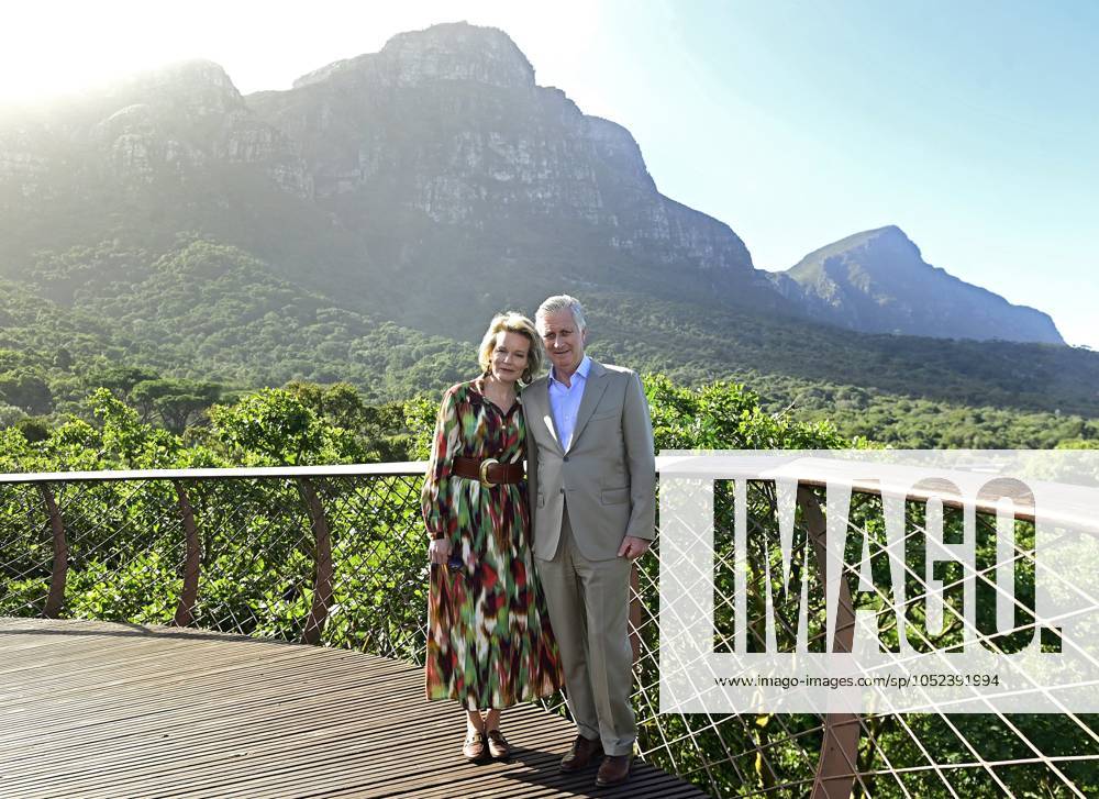 State Visit of King Philippe and Queen Mathilde to South Africa (Day 5) CAPE TOWN, SOUTH AFRICA - MARCH 26 : State Visit of King Philippe and Queen Mathilde to South Africa (Day 5) - King Philippe & Queen Mathilde visit of Philippi Village - Lunch at Den Anker - King Philippe & Queen Mathilde visit the UNESCO World Heritage site Kirstenbosch on 26, 2023 in Cape Town, South Africa, 26 03 2023 Cape Town South Africa