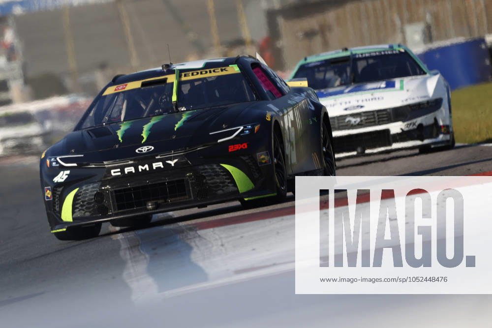 CHARLOTTE, NC - OCTOBER 13: Tyler Reddick ( 45 23XI Racing Monster Energy Toyota) drives into turn 5 during the running of the NASCAR, Motorsport, USA Cup Series Bank of America ROVAL 400 on October 13, 2024 at Charlotte Motor Speedway in Charlotte, NC. (Photo by Jeff Robinson Icon Sportswire) AUTO: OCT 13 NASCAR Cup Series Bank of America ROVAL 400 Icon2410131938400